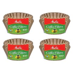 Melitta 8-12 cup basket filter paper natural brown 400 count