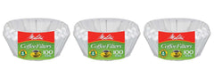 Melitta COFFEE FLTR JR 100CT filter packaging 3x100