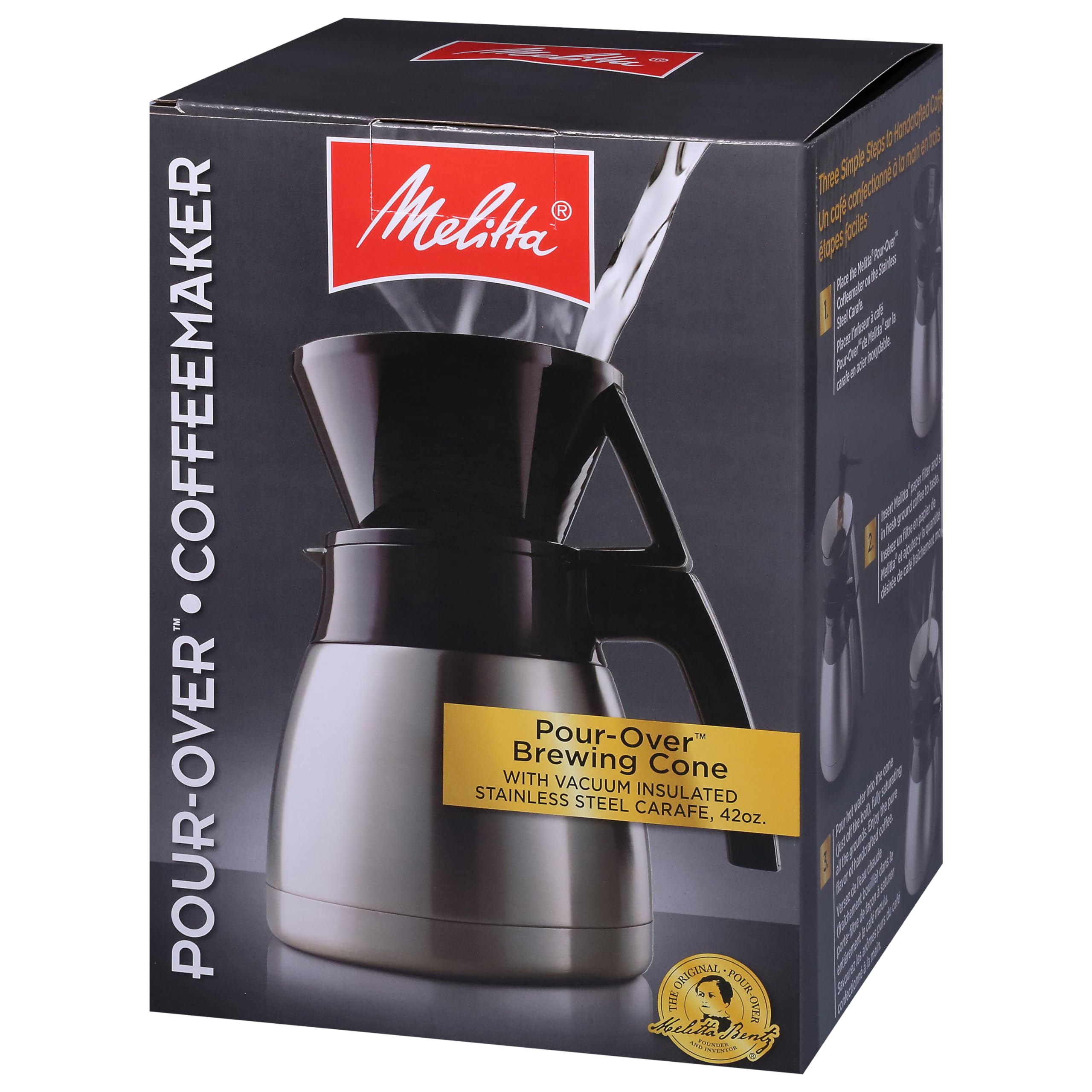 Melitta 42 ounce carafe capacity for pour-over set