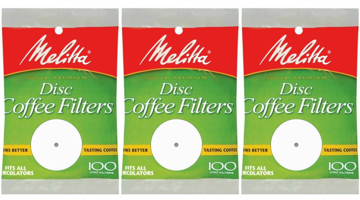 Melitta 100-pack disc coffee filters for 3.5 inch basket