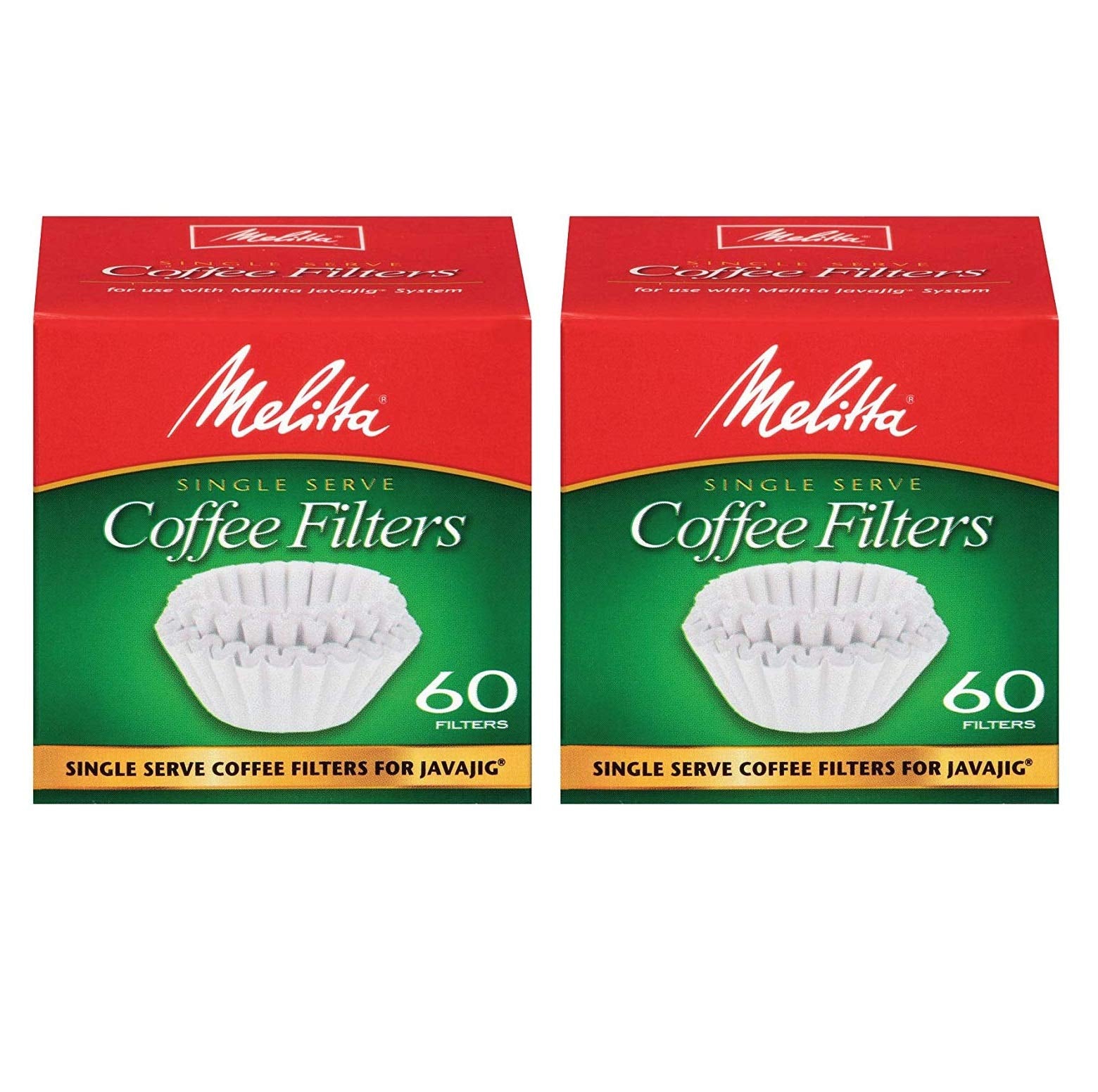 Melitta Java Jig 2 pack single serve paper coffee filters