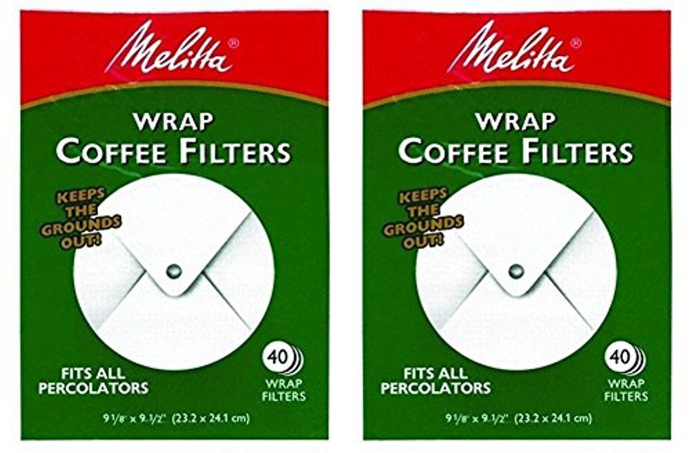 Melitta White Wrap Around Coffee Filter for Percolator Pack of 2 wrap around filters