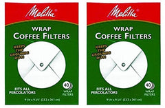 Melitta White Wrap Around Coffee Filter for Percolator Pack of 2 wrap around filters