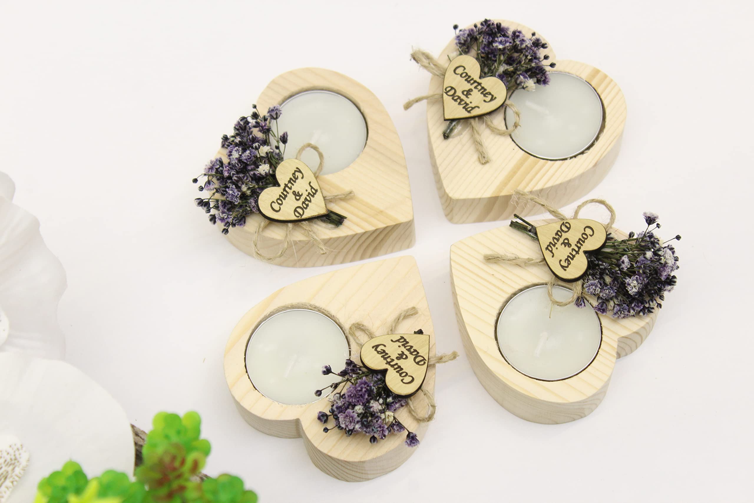Memorial gifts heart candle holder gift box