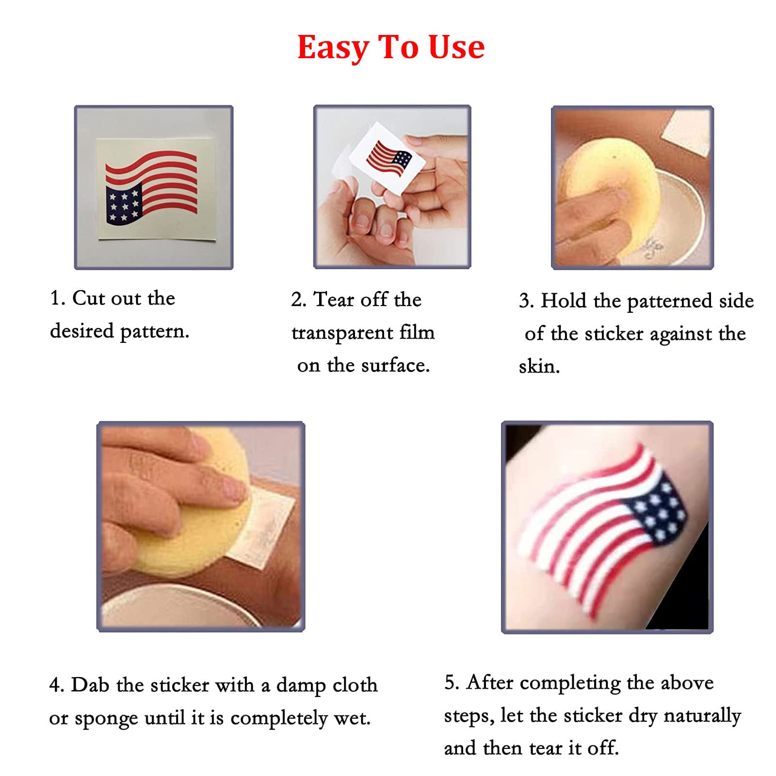 Patriotic memorial and Labor Day themed tattoos