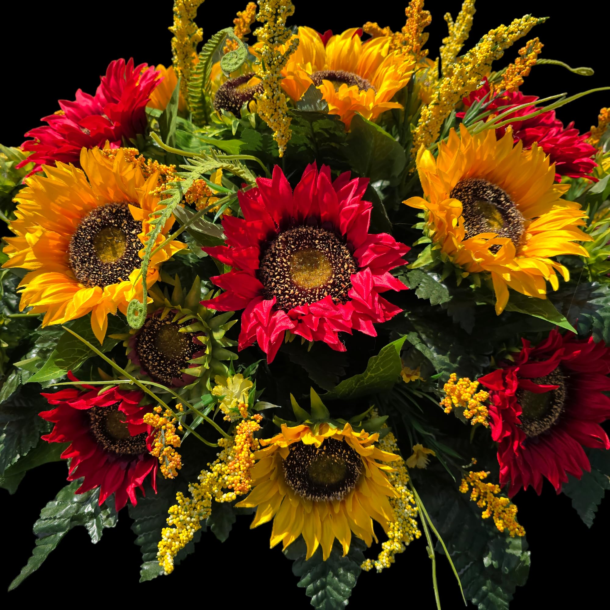 Decorative grave saddle for memorial headstones