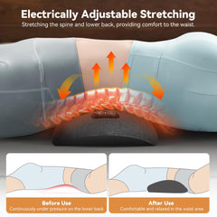memory foam back massager with heat and vibration