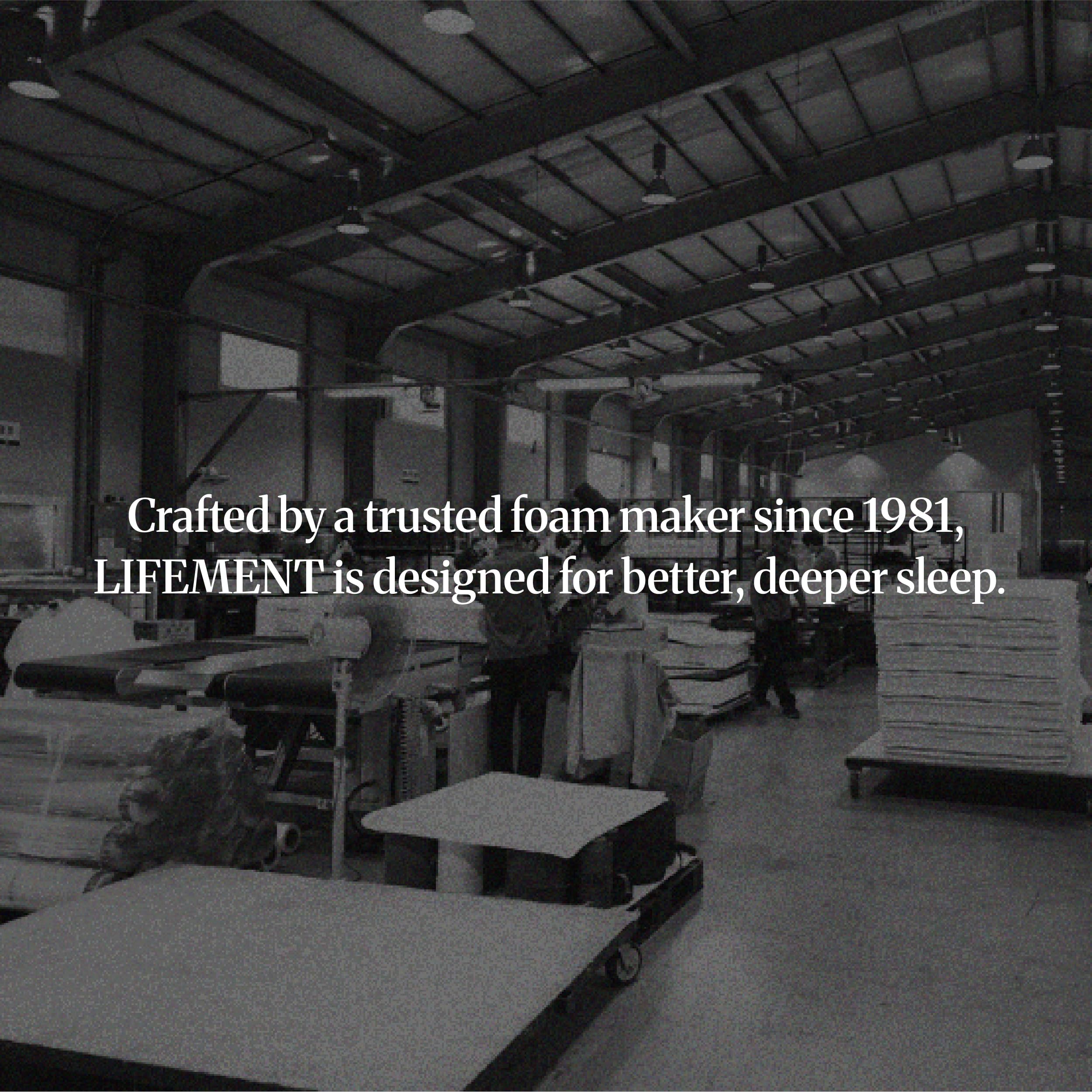 Motion absorbing design section of memory foam mattress