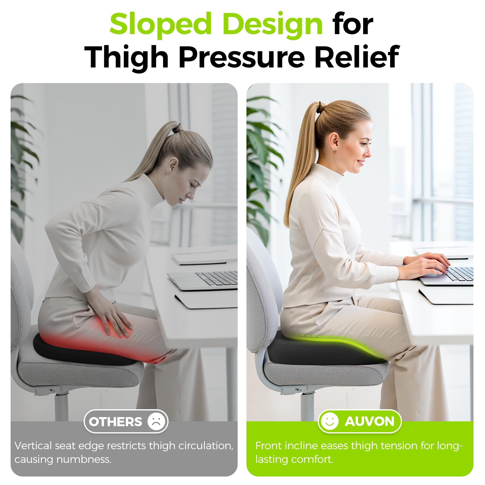 Breathable honeycomb cover on donut pillow