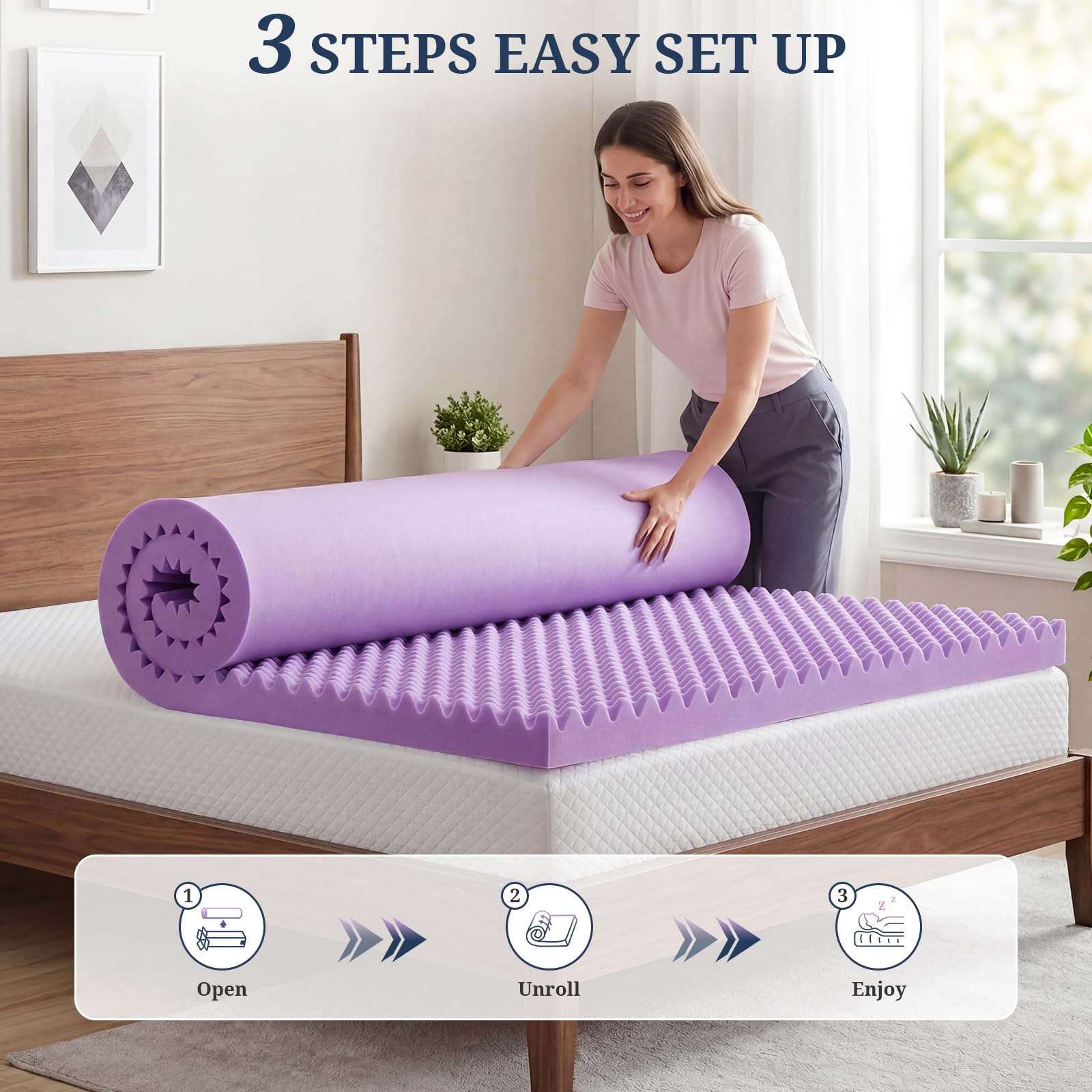 Twin 4 inch memory foam topper
