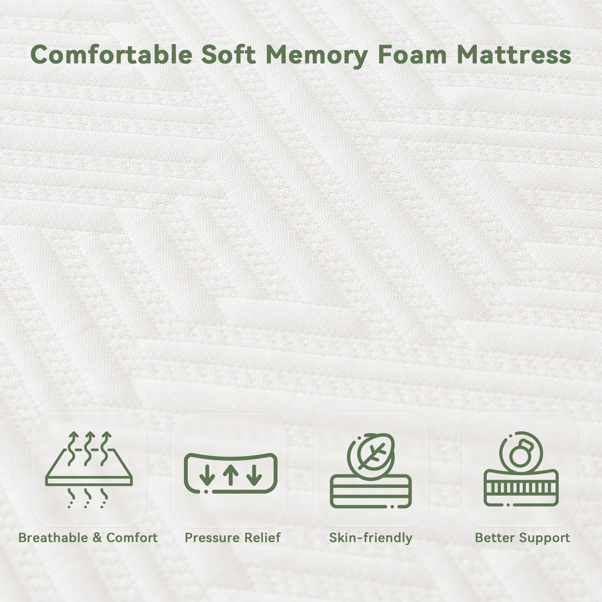 memory foam twin mattress in a box details