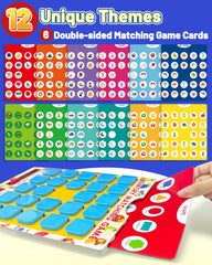 Memory game 12 themes including shape color alphabet and more