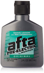 Mennen Afta Pre-Electric Shave Lotion 3 oz Pack of 2 bottle