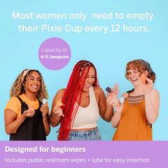 Eco-responsible Pixie Cup reusable period cup lifestyle image