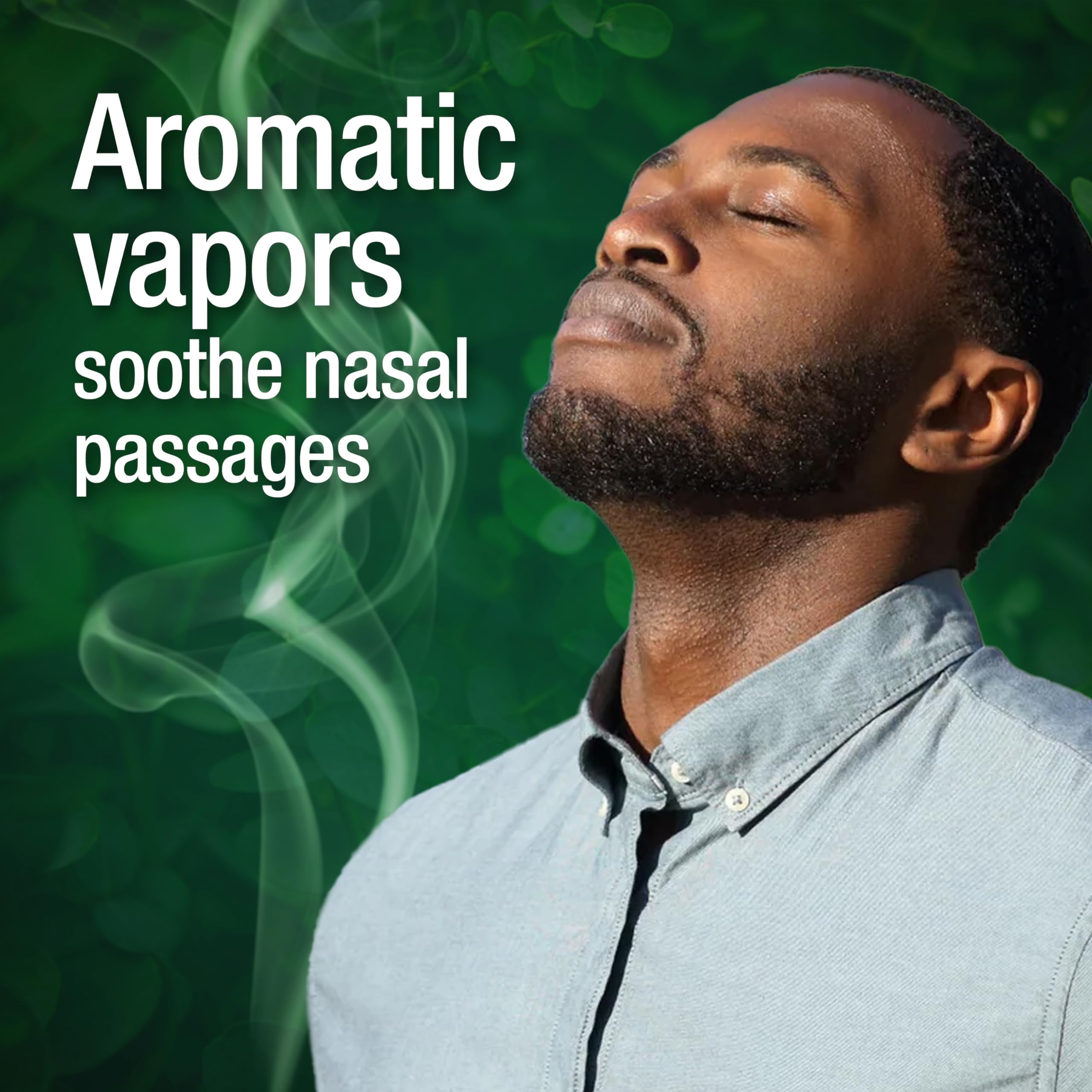 Vapor relief concept for nasal passages with Mentholatum rub