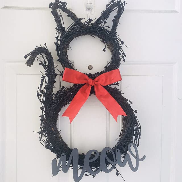 Meow Script Wording Meow Sign 23x8 inch sign