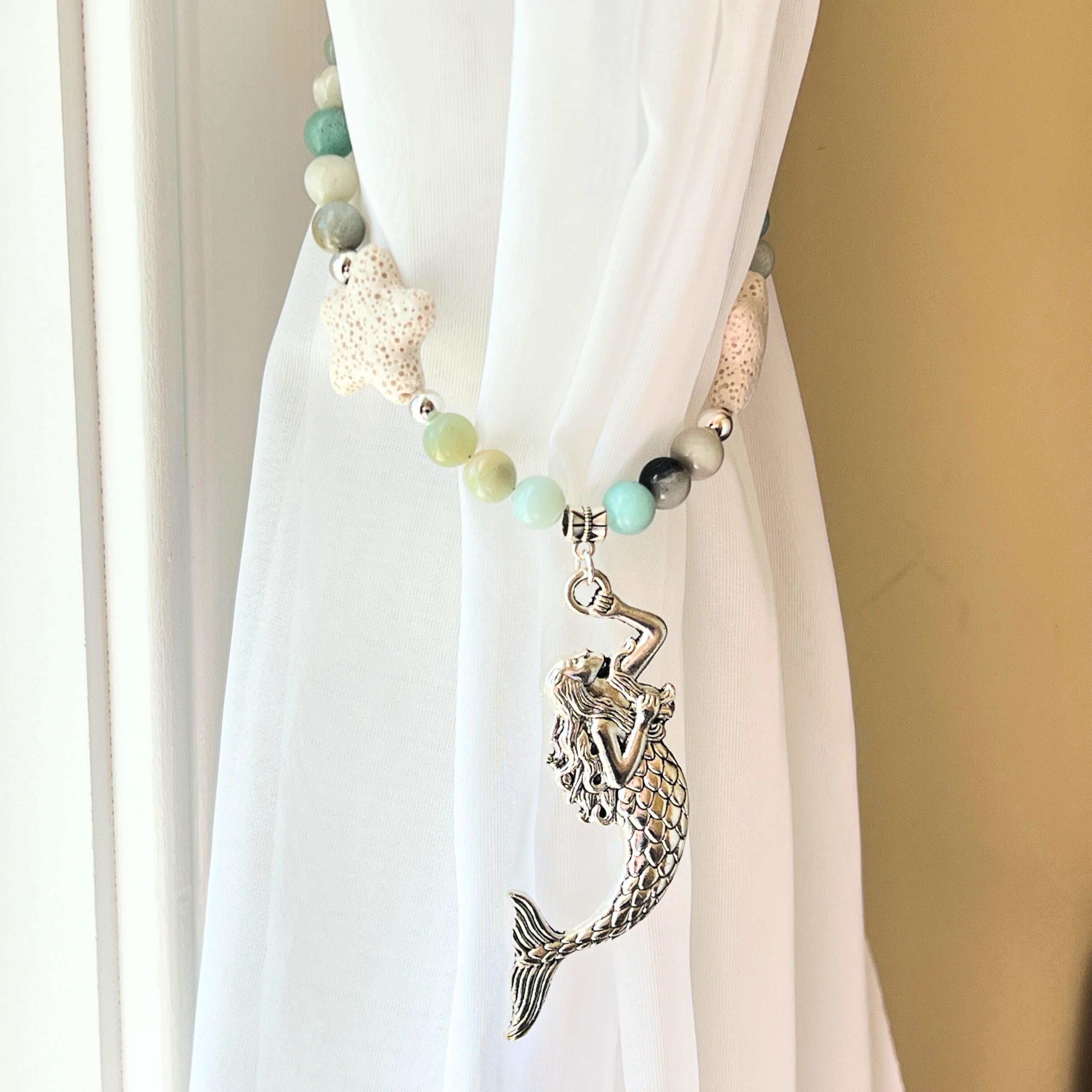 Aromatherapy ready lava bead holds for drapes