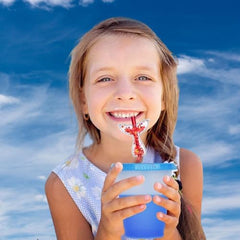 Mermaid party favors glitter straws 24 count