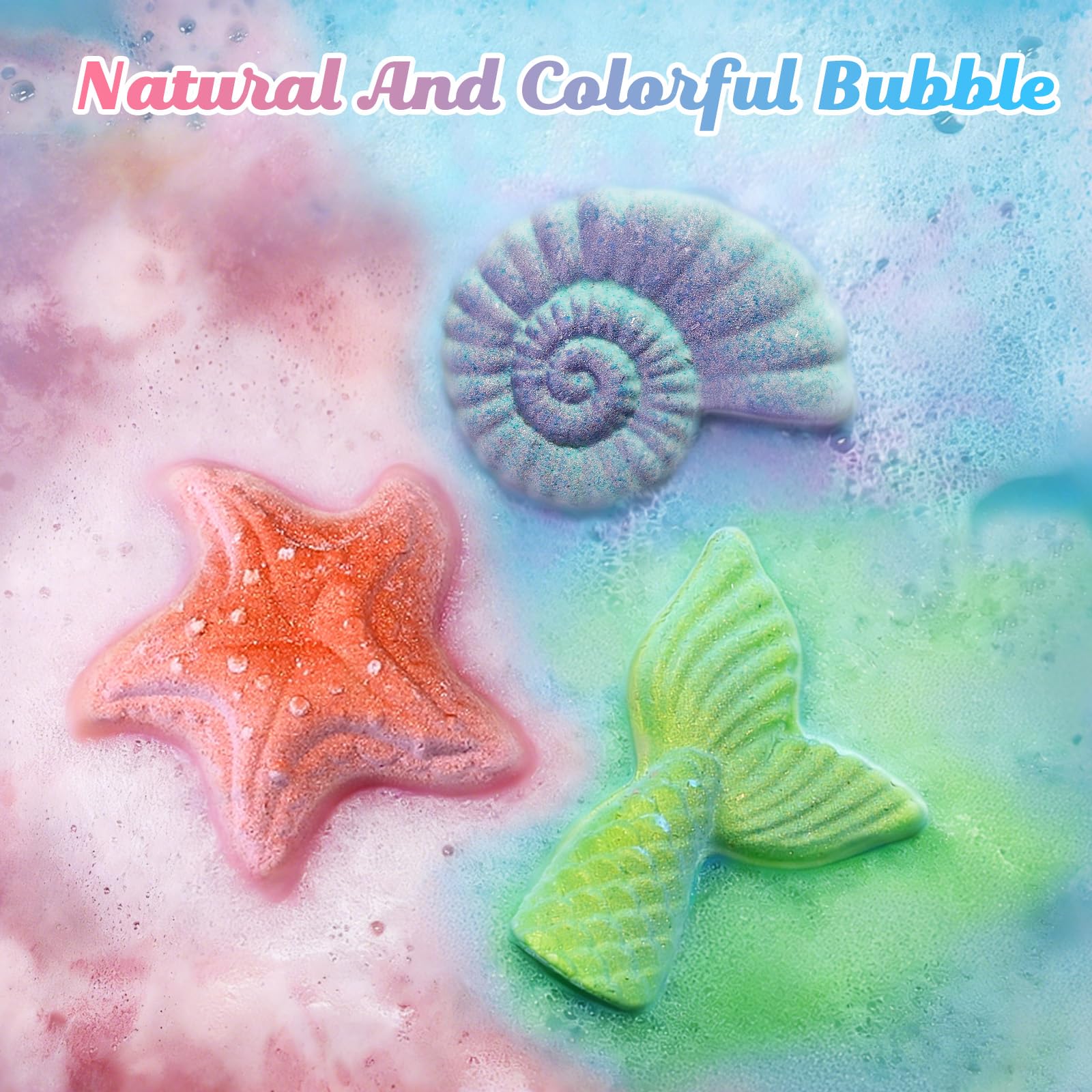 Natural organic ingredients bath bombs for kids