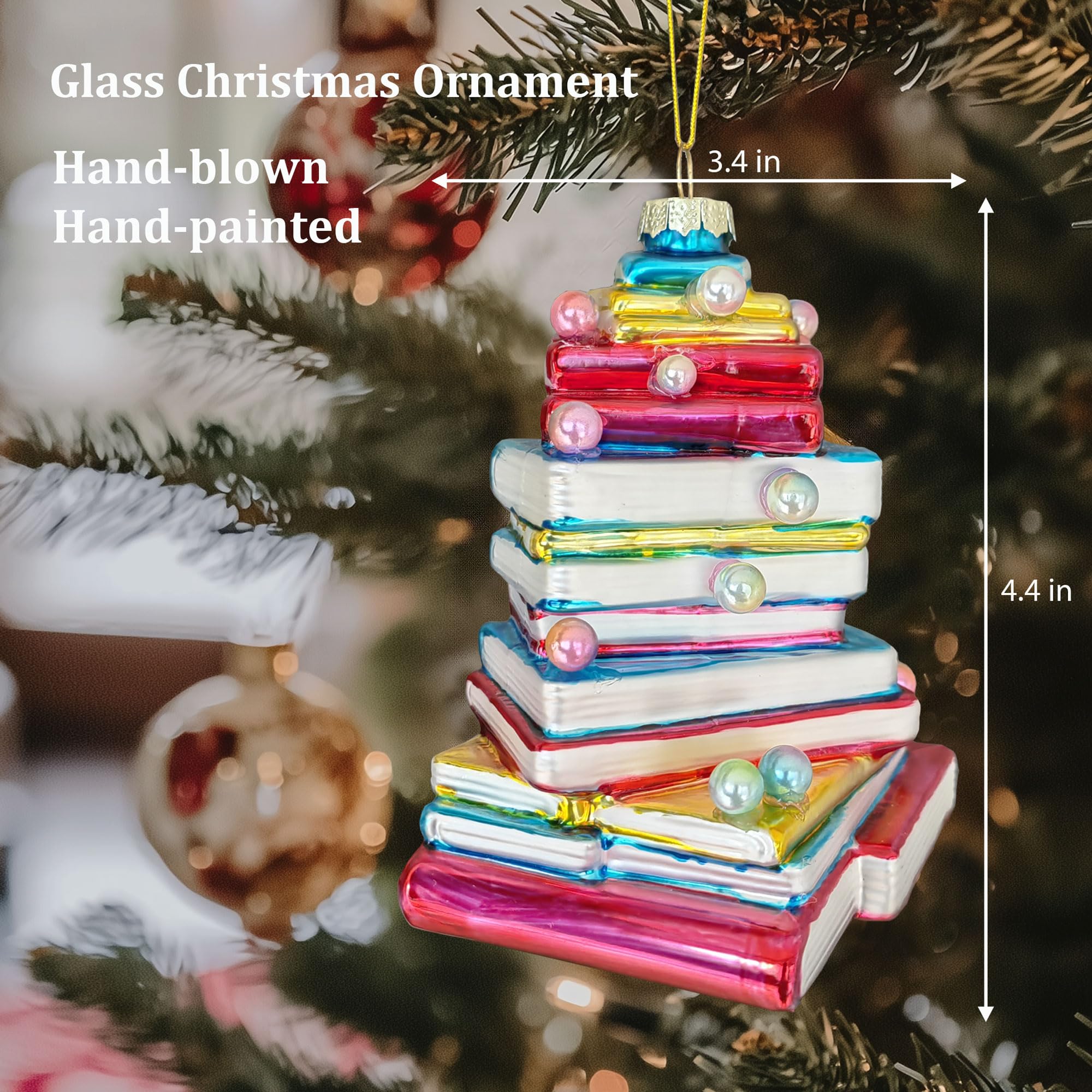 Merry Book ornament gift for book lovers