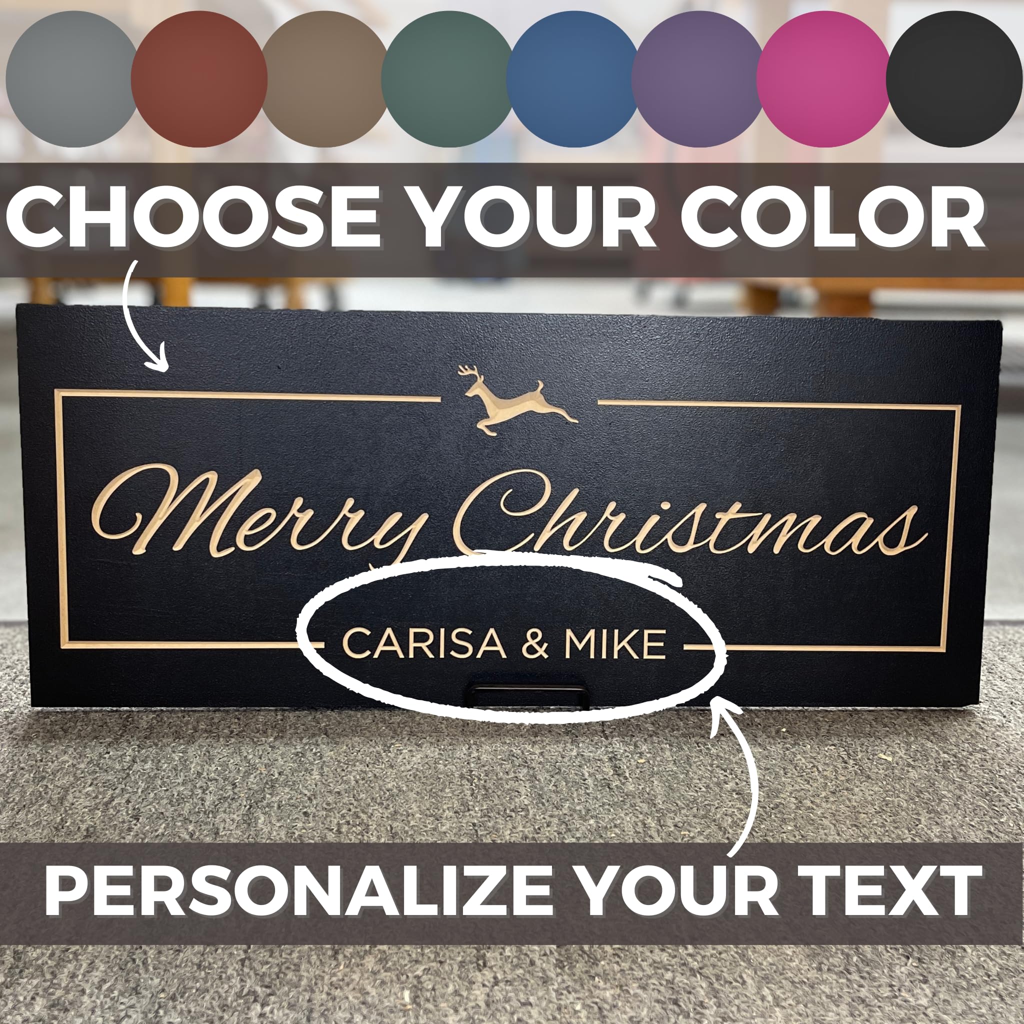 Merry Christmas sign made in the USA