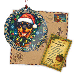 Ornament packaging with story card ready to gift