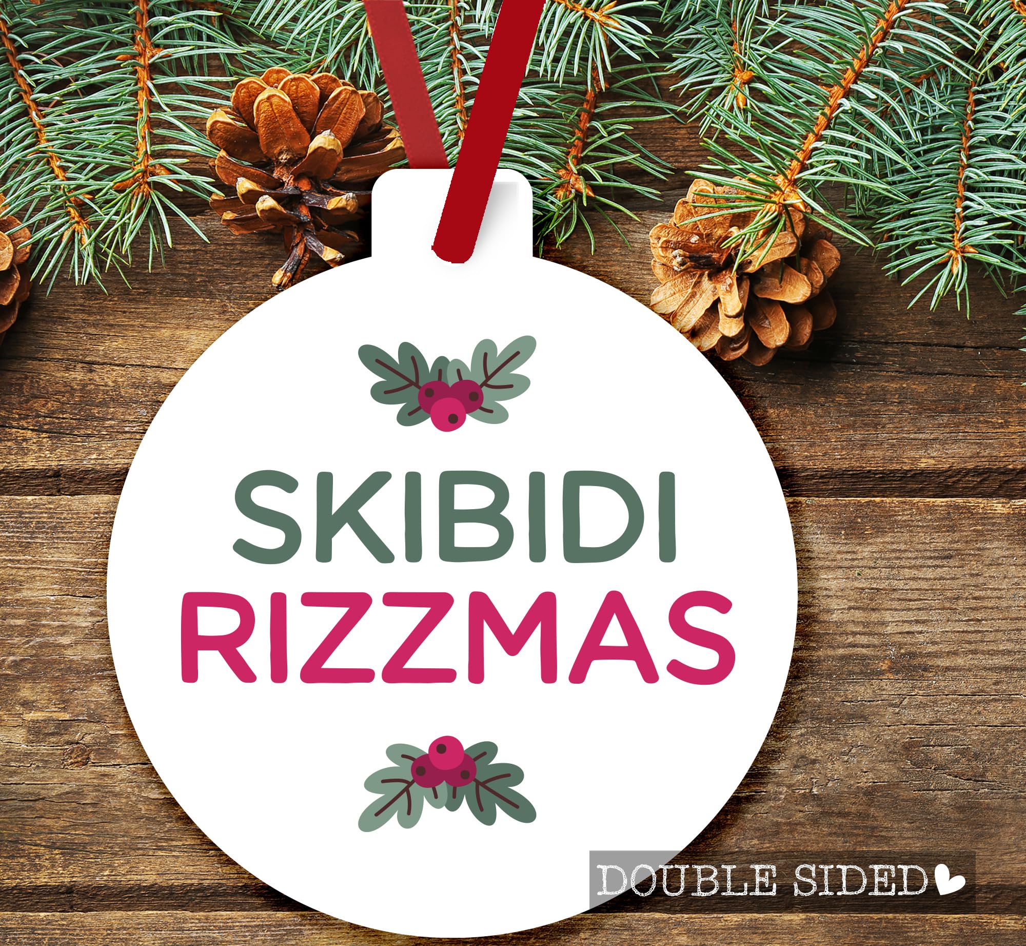 Merry Rizz mas stocking stuffer ornament for tweens and teens