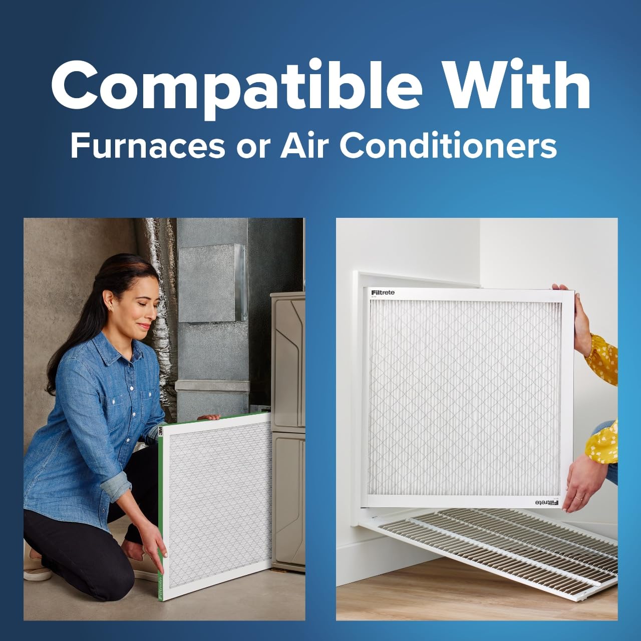 3-in-1 Filtrete technology on the filter