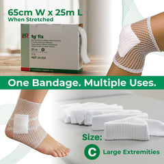 Open knit breathable mesh retainer for dressings