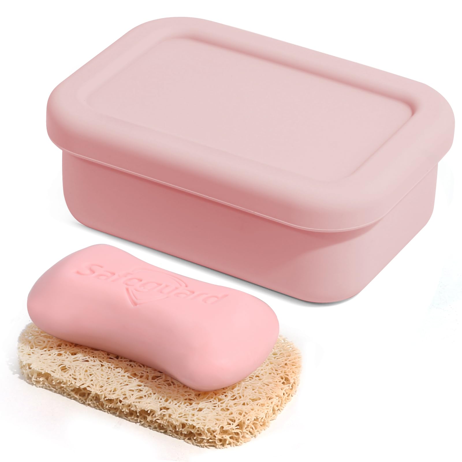 Compact portable soap container suitable for travel and gym