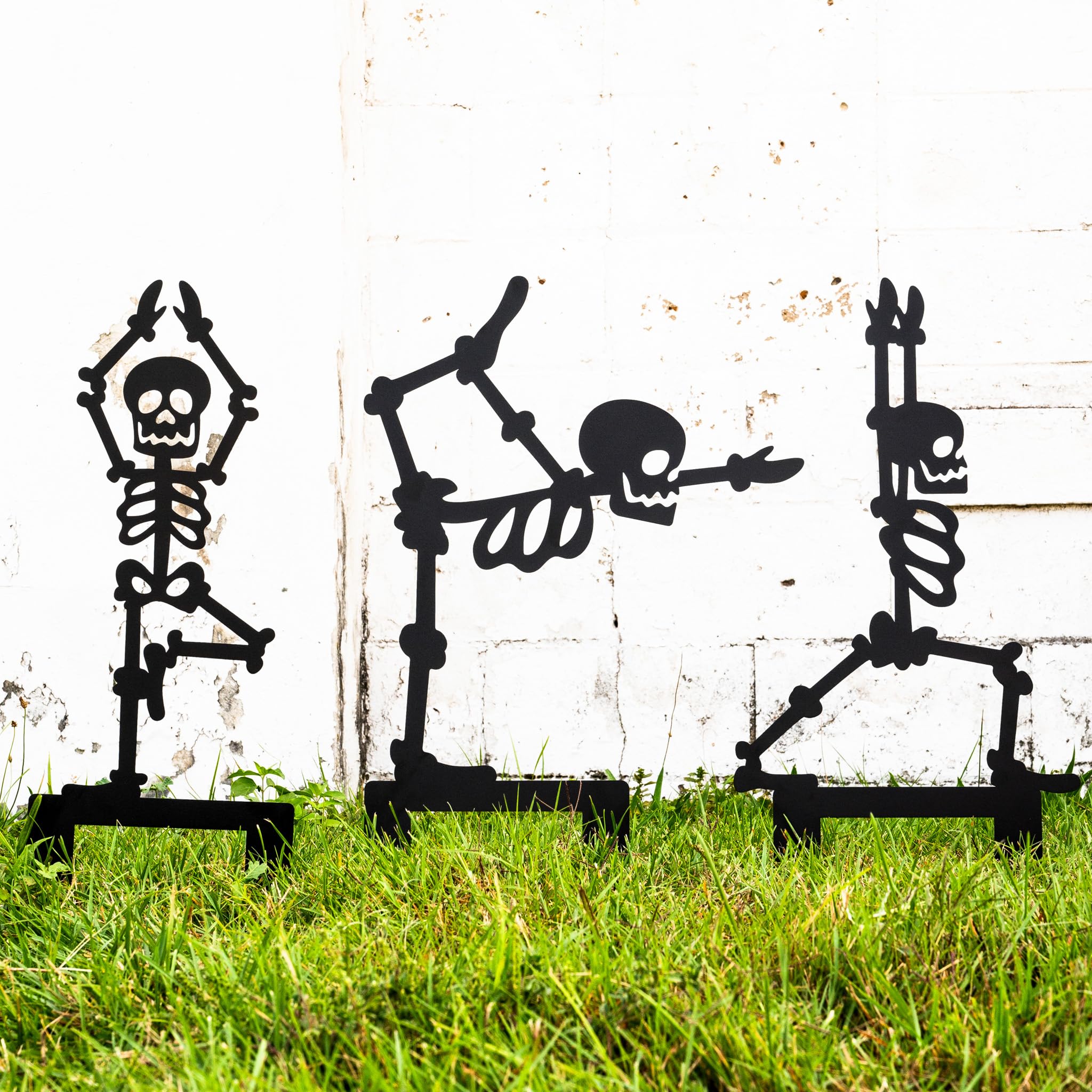 14 inch metal Halloween skeleton yard stake