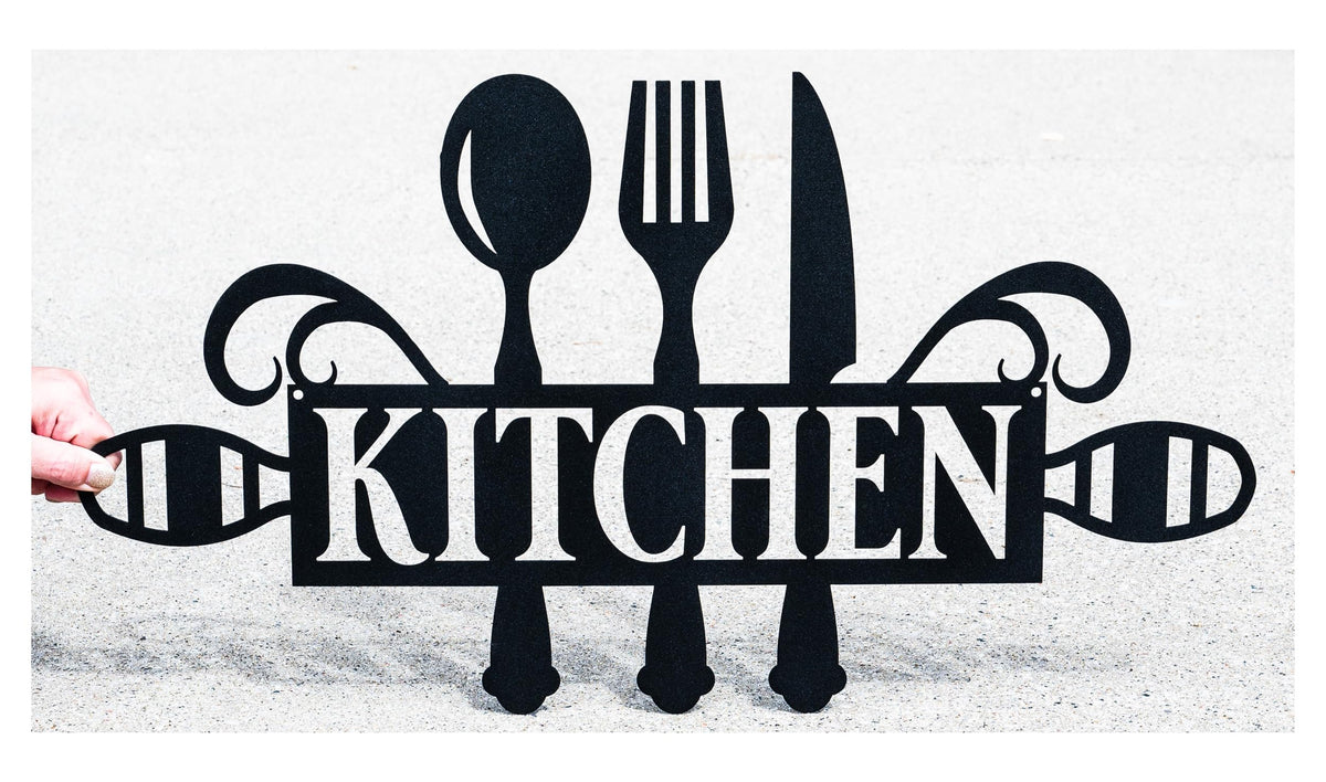 Metal Kitchen Sign Decor wall sign