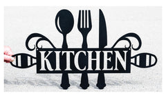 Metal Kitchen Sign Decor wall sign