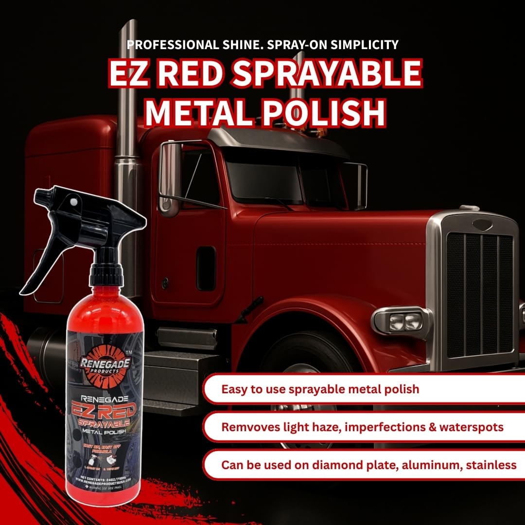 Metal maintenance spray bottle for aluminum and stainless steel