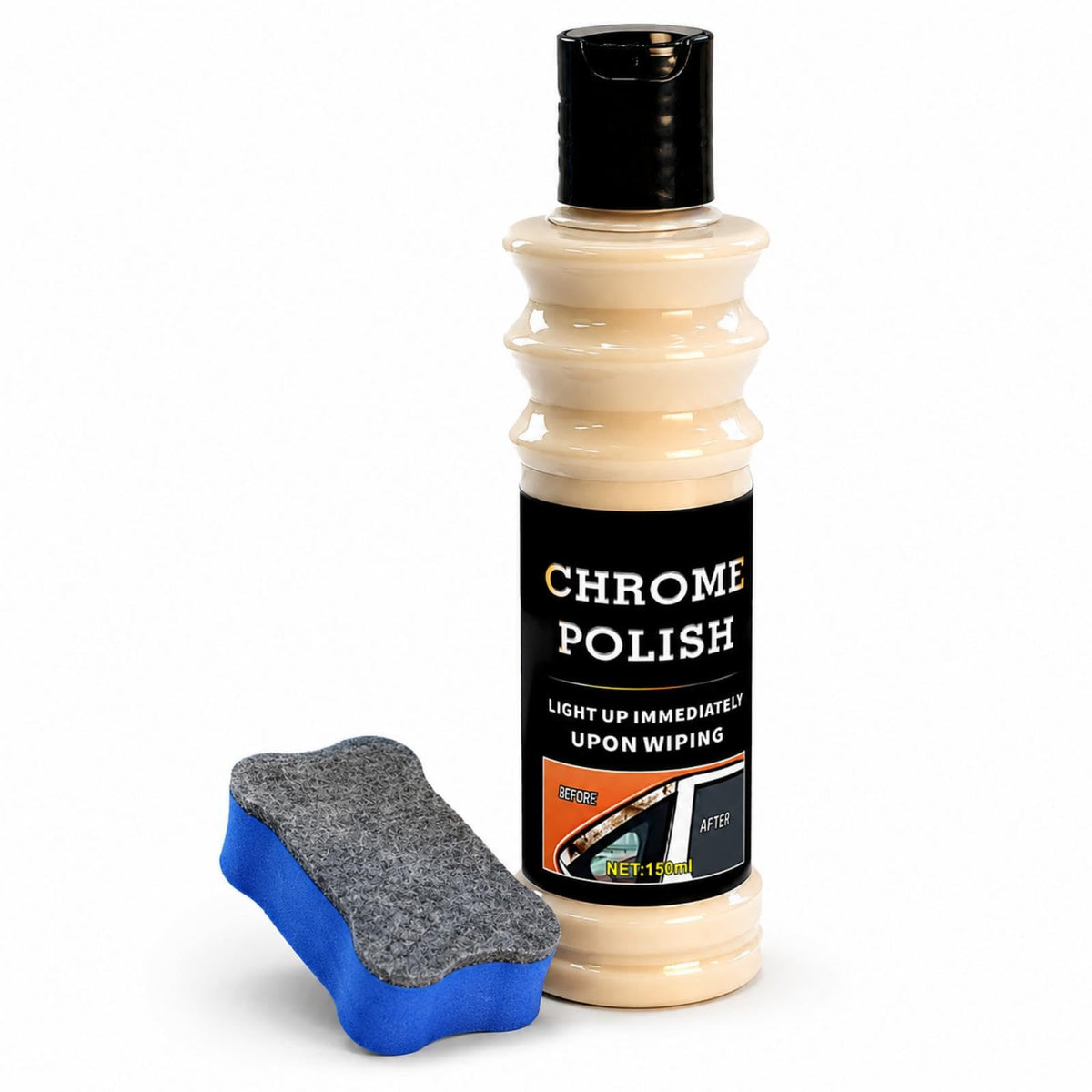 Metal Polish Paste with Brush 5.1 Fl Oz bottle