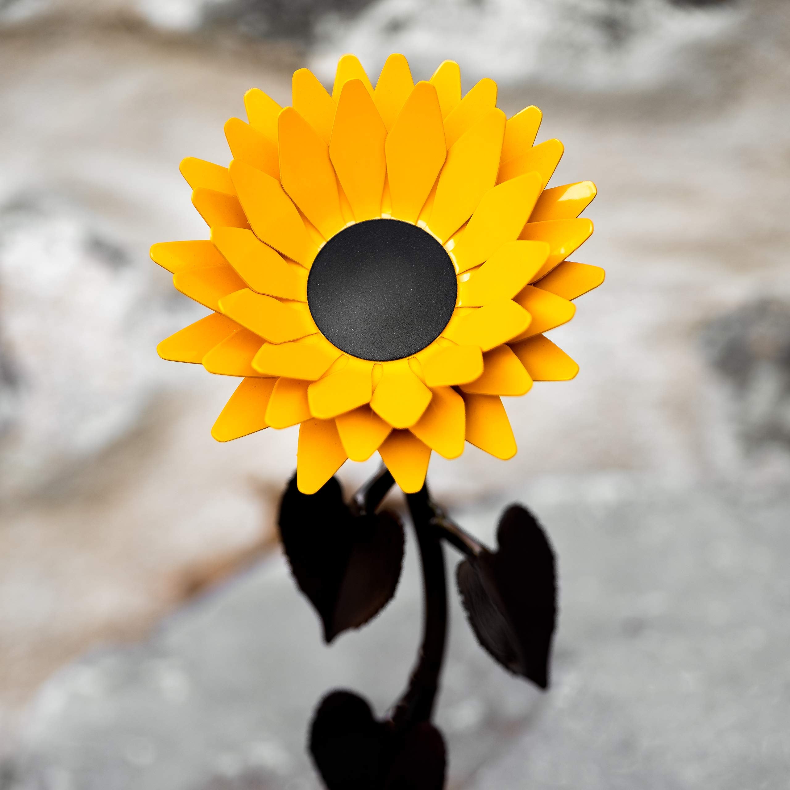Metal Sunflower iron 6th solid pure iron no fillers