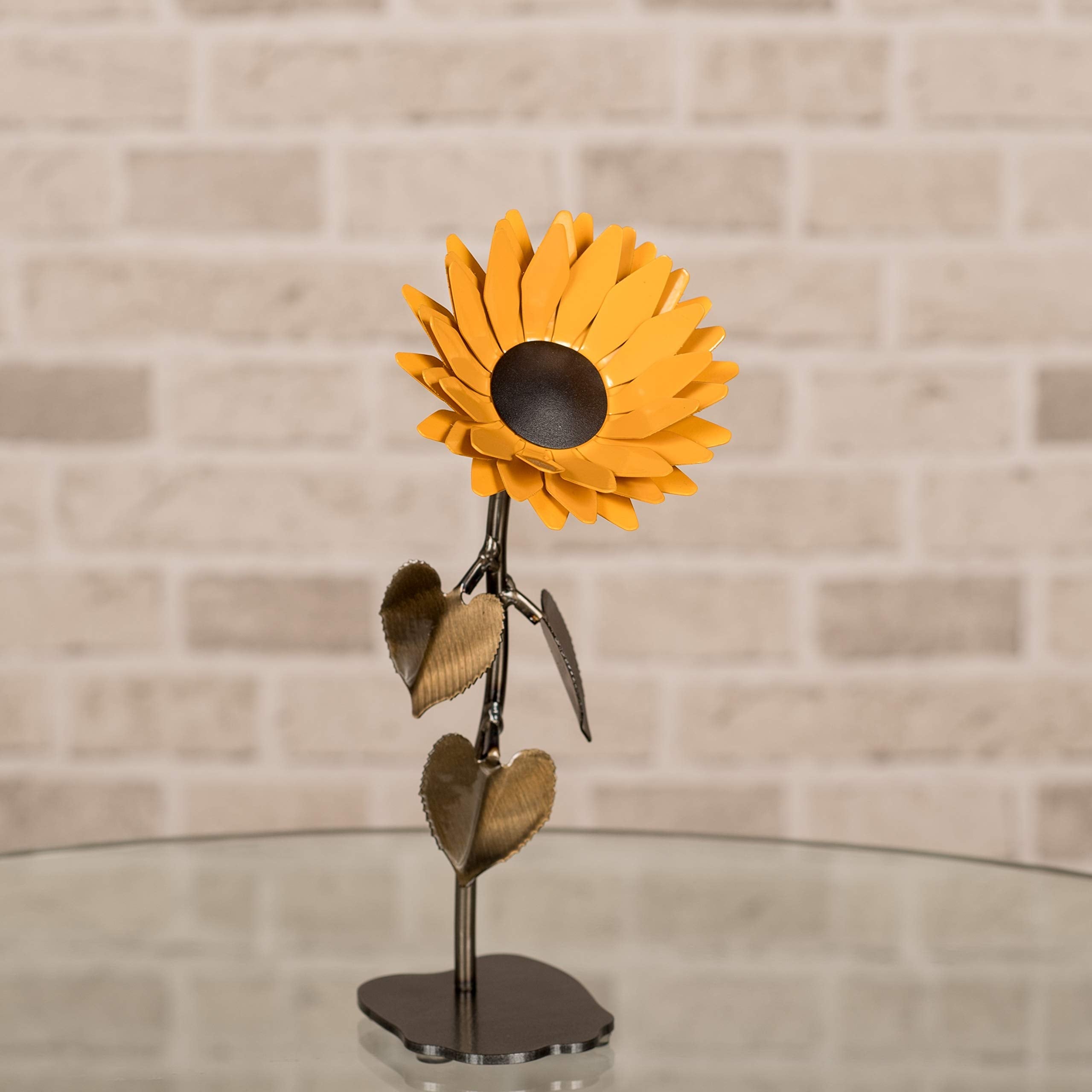 Metal Sunflower steel 11th powder coated glossy finish