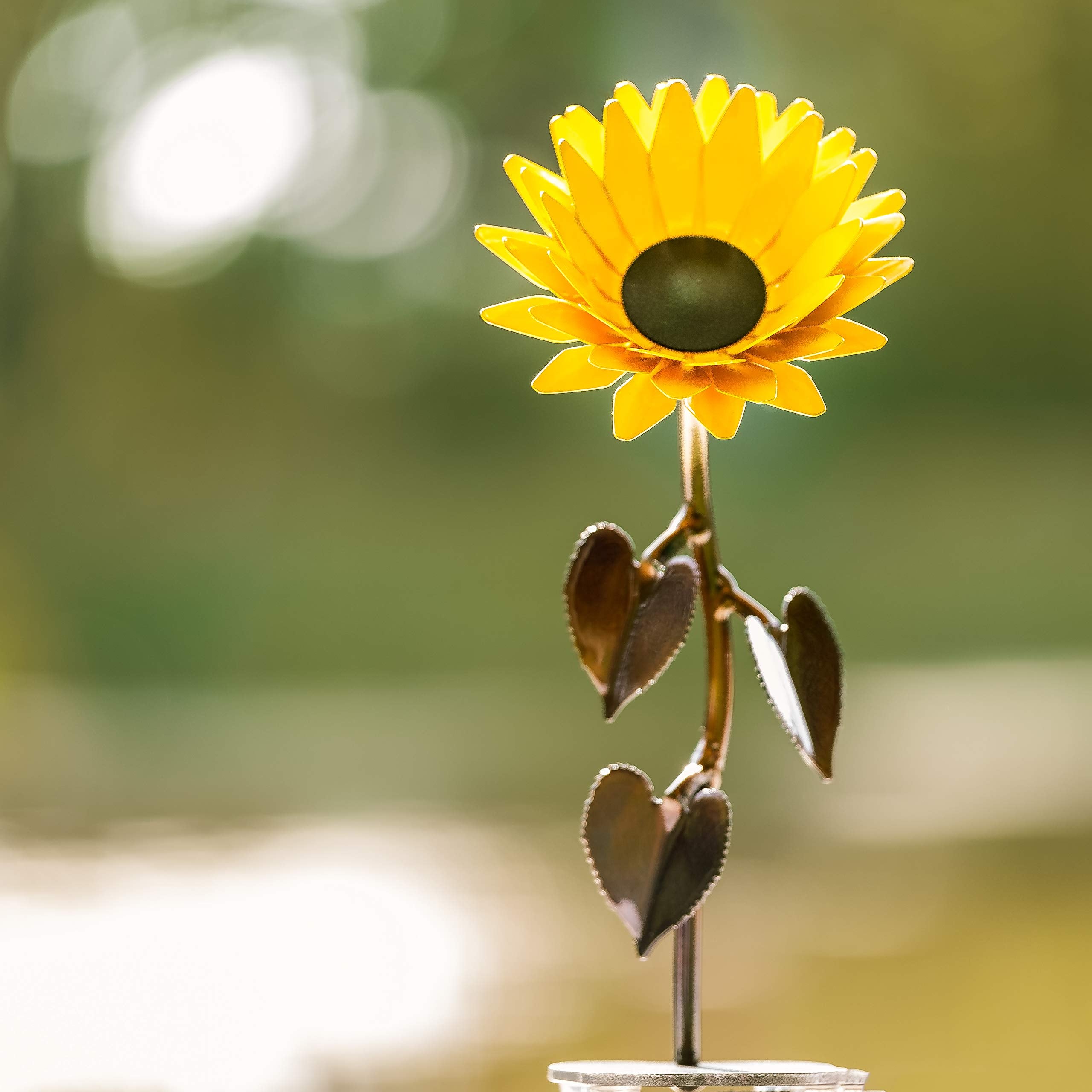 Metal Sunflower iron 6th powder coated glossy finish