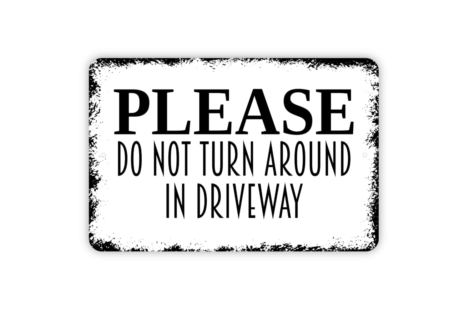 Metal Tin Sign glossy finish close up
