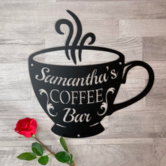 Metal wall art kitchen plaque for home or cafe