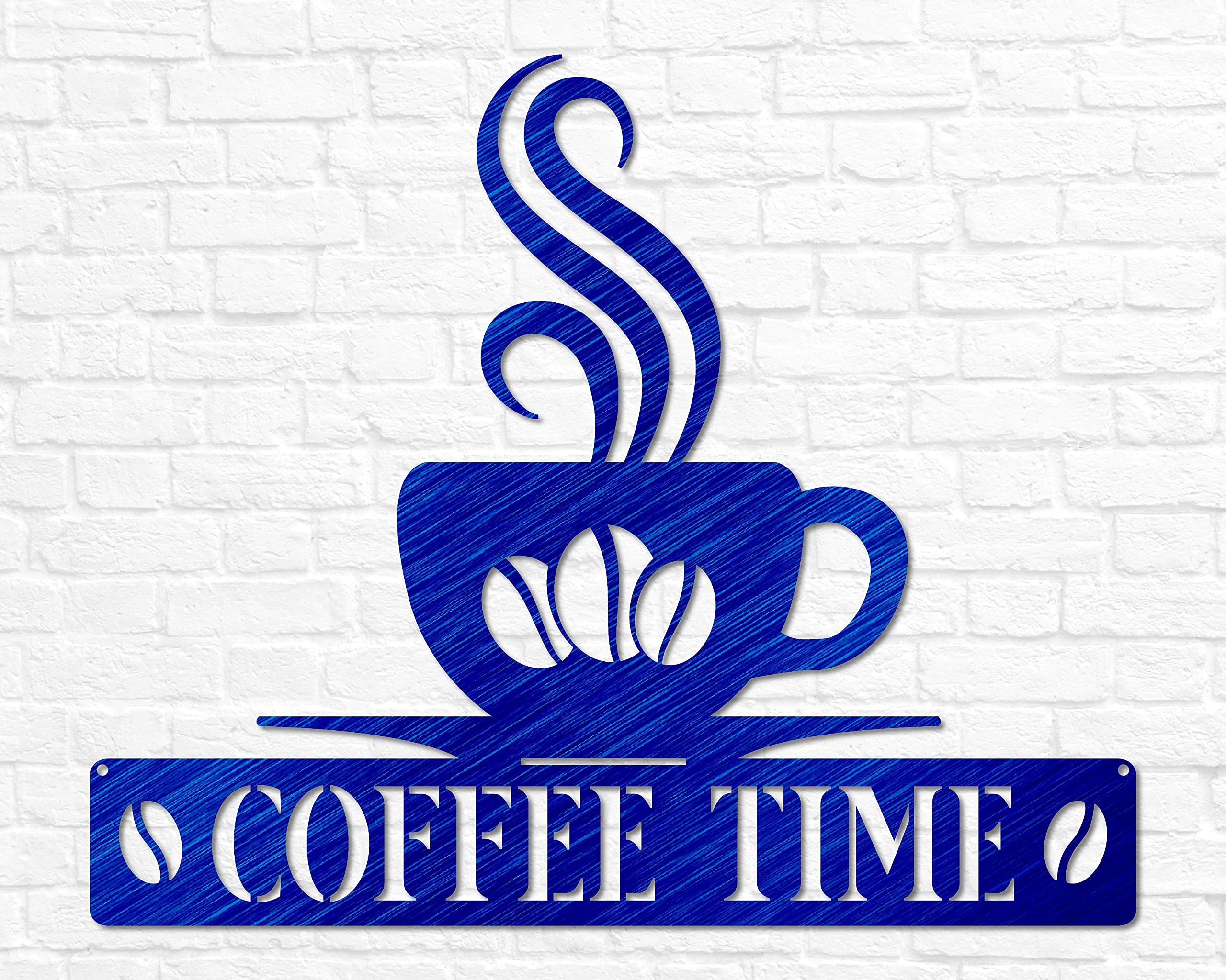 Premium metal wall art for coffee lovers