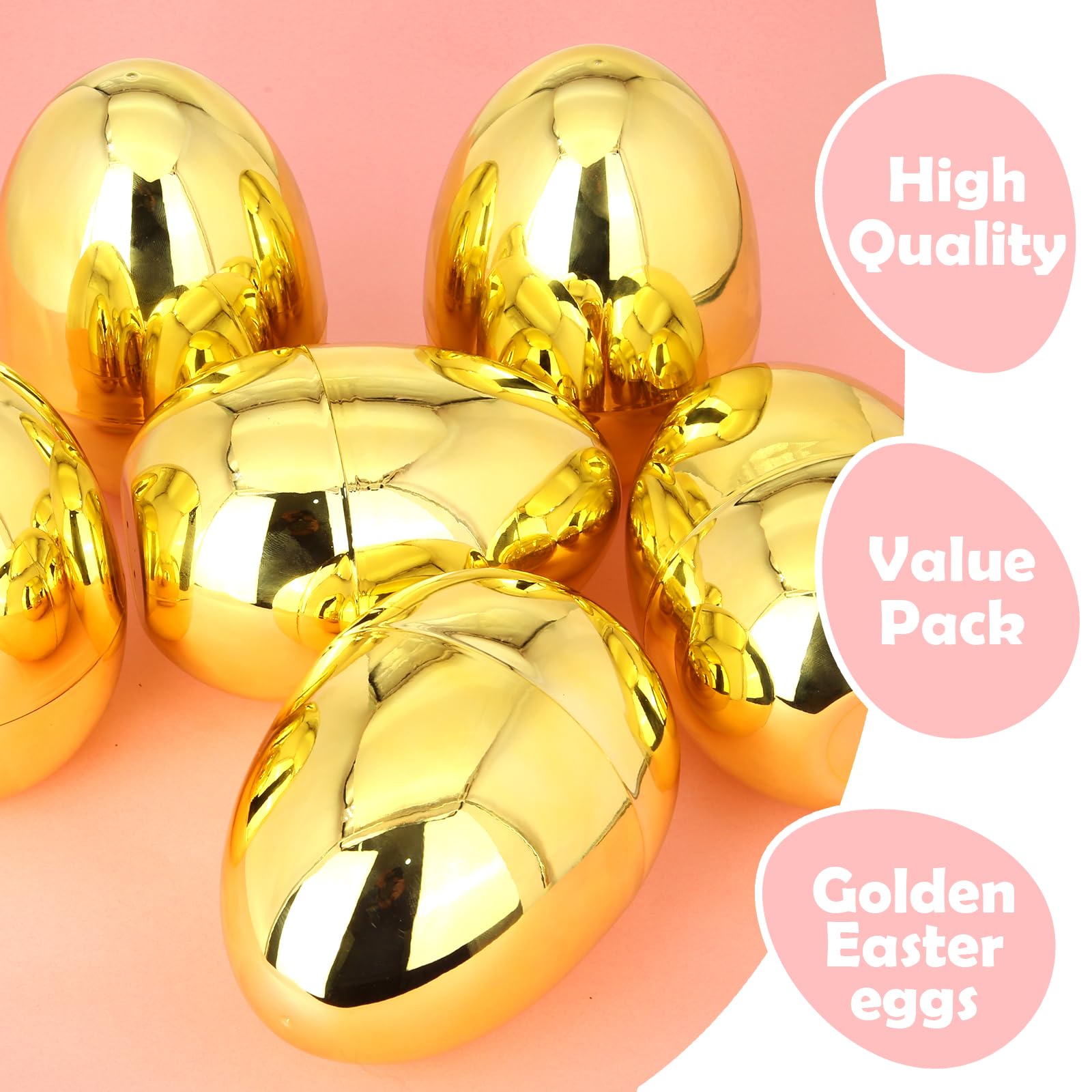 Durable plastic Easter eggs reusable LEASEN