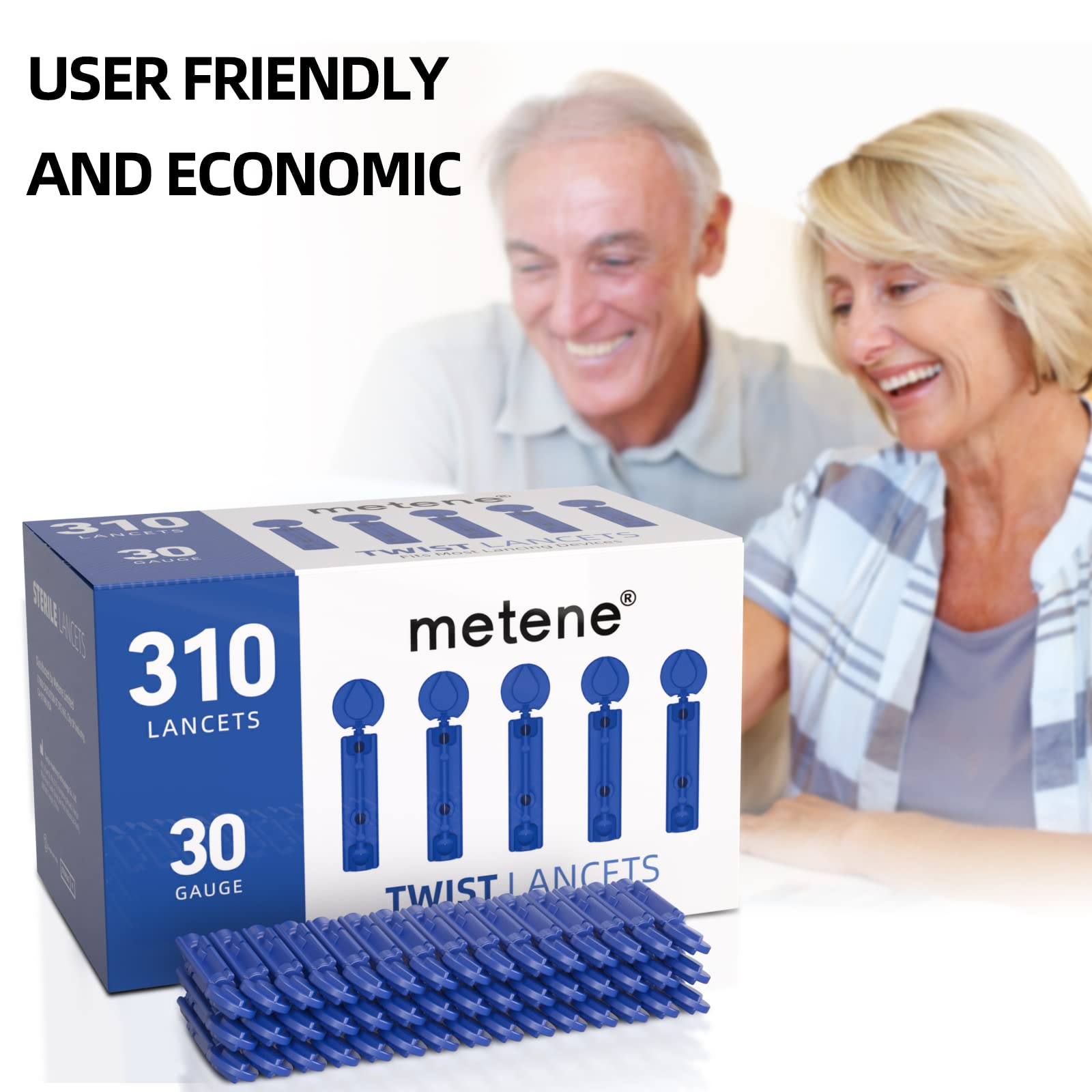 Metene 30G lancets for blood sampling