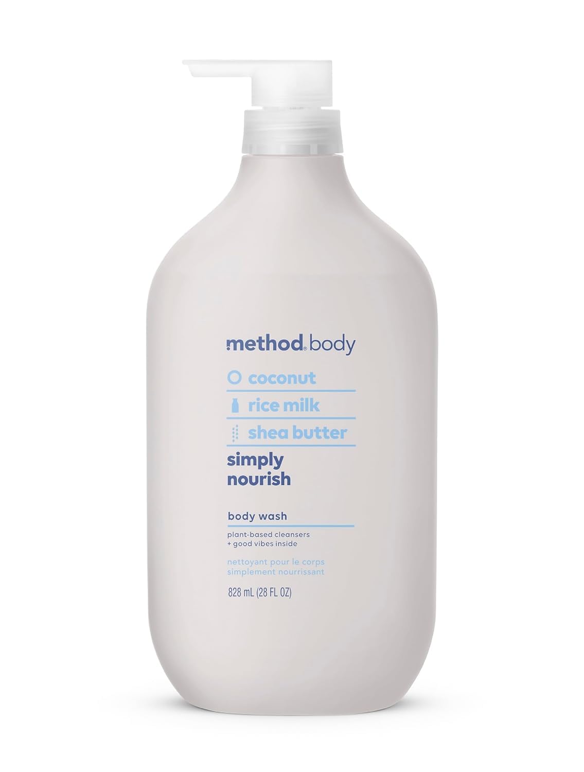 method Body Wash Simply Nourish 28 fl oz bottle front view