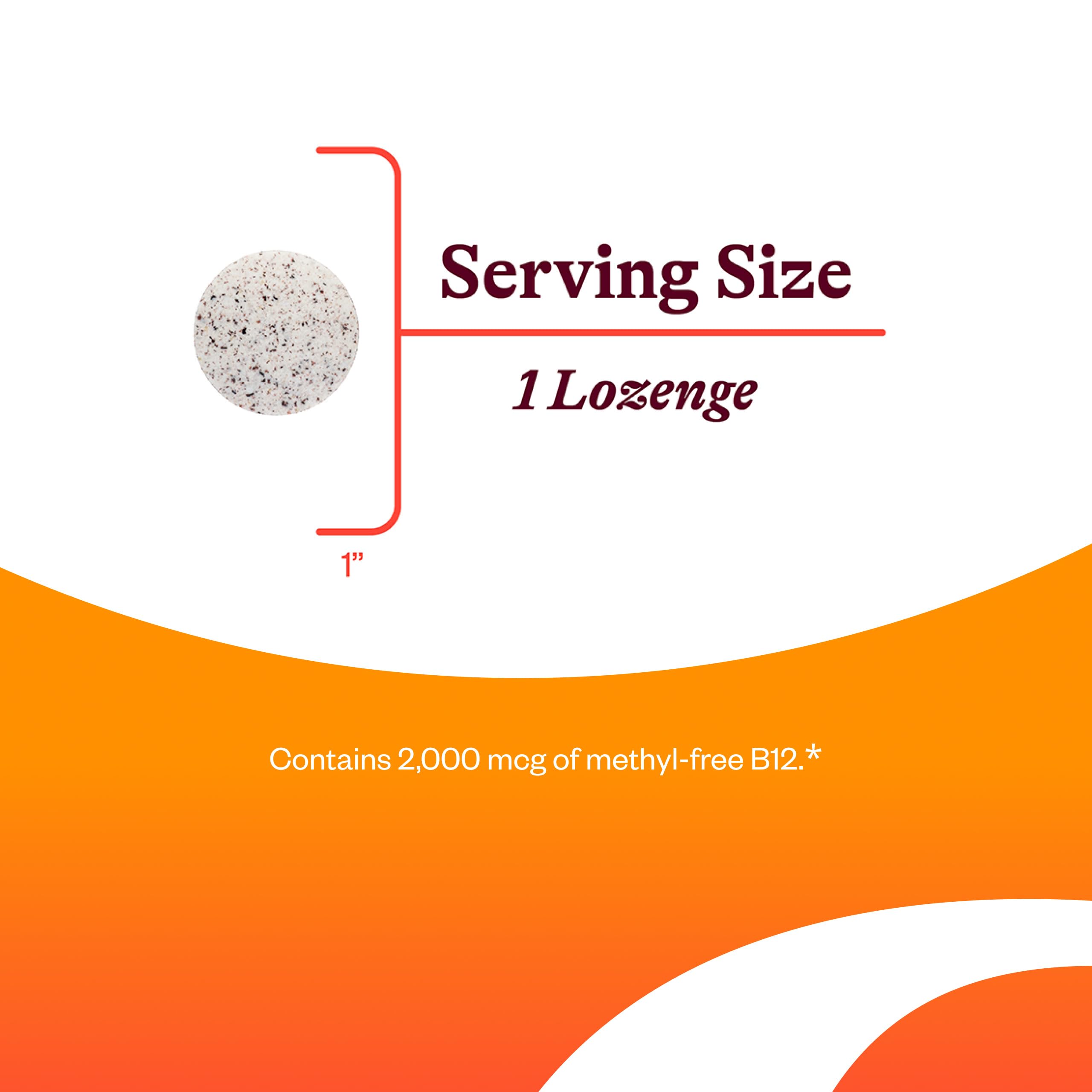 60 lozenges bottle with label and bottle cap