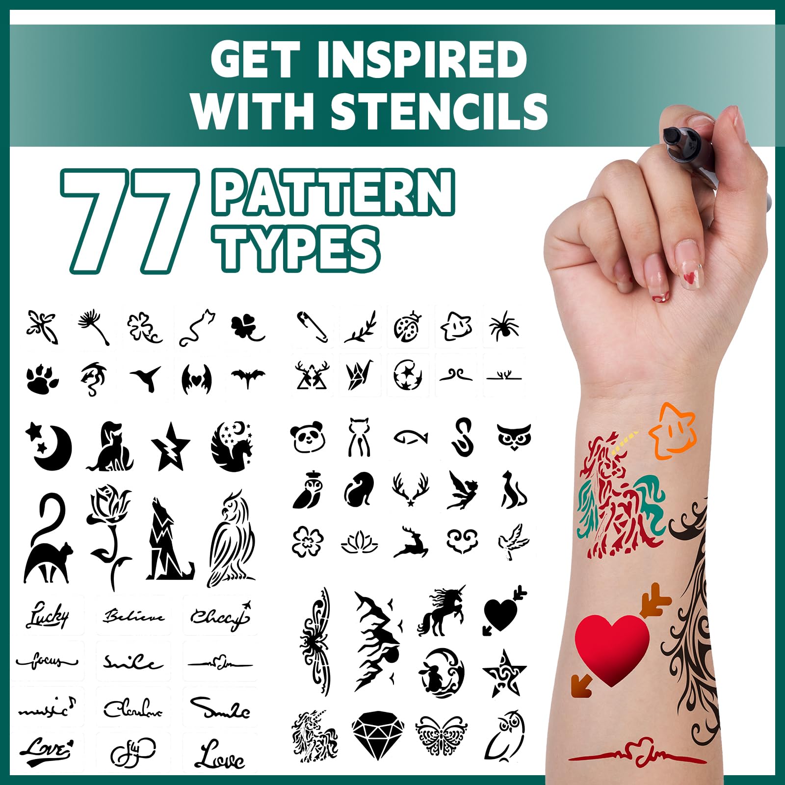 Metker easy-to-use tattoo markers
