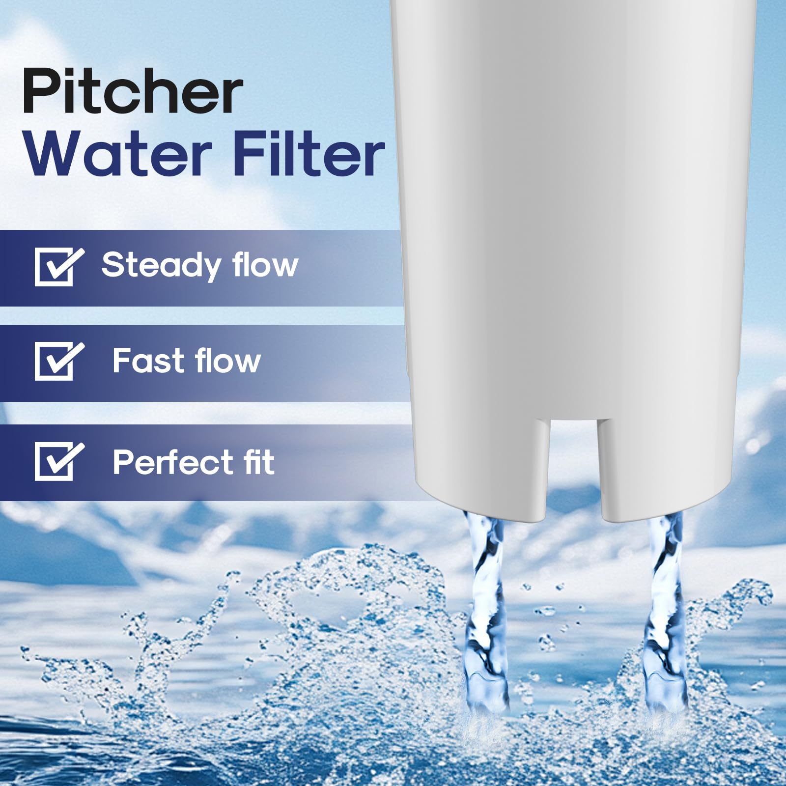 Metro+ compatible water filter replacement for pitcher
