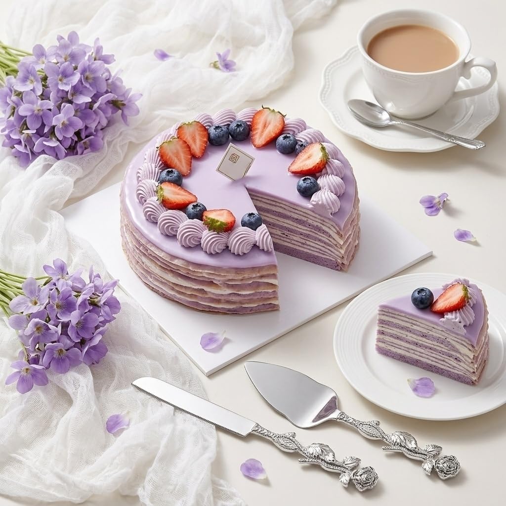 Gift-ready packaging Mezchi wedding cake knife and server set