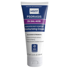 MG217 Medicated Moisturizing Psoriasis Cream bottle label