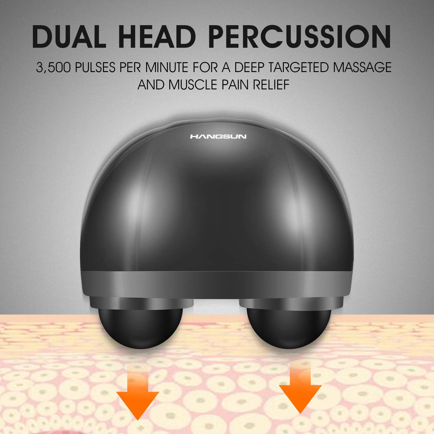MG460 massager with three interchangeable nodes